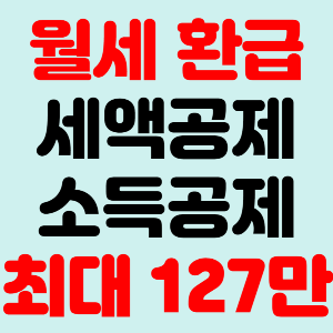 월세 환급제도, 소득공제 받는 방법