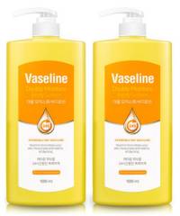 바세린 24h 고보습 대용량 바디로션 더블 모이스춰 1000ml, 2개