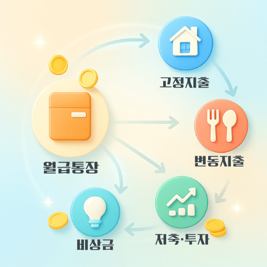 월급통장 분리 루틴 - 돈 관리 첫 번째 습관