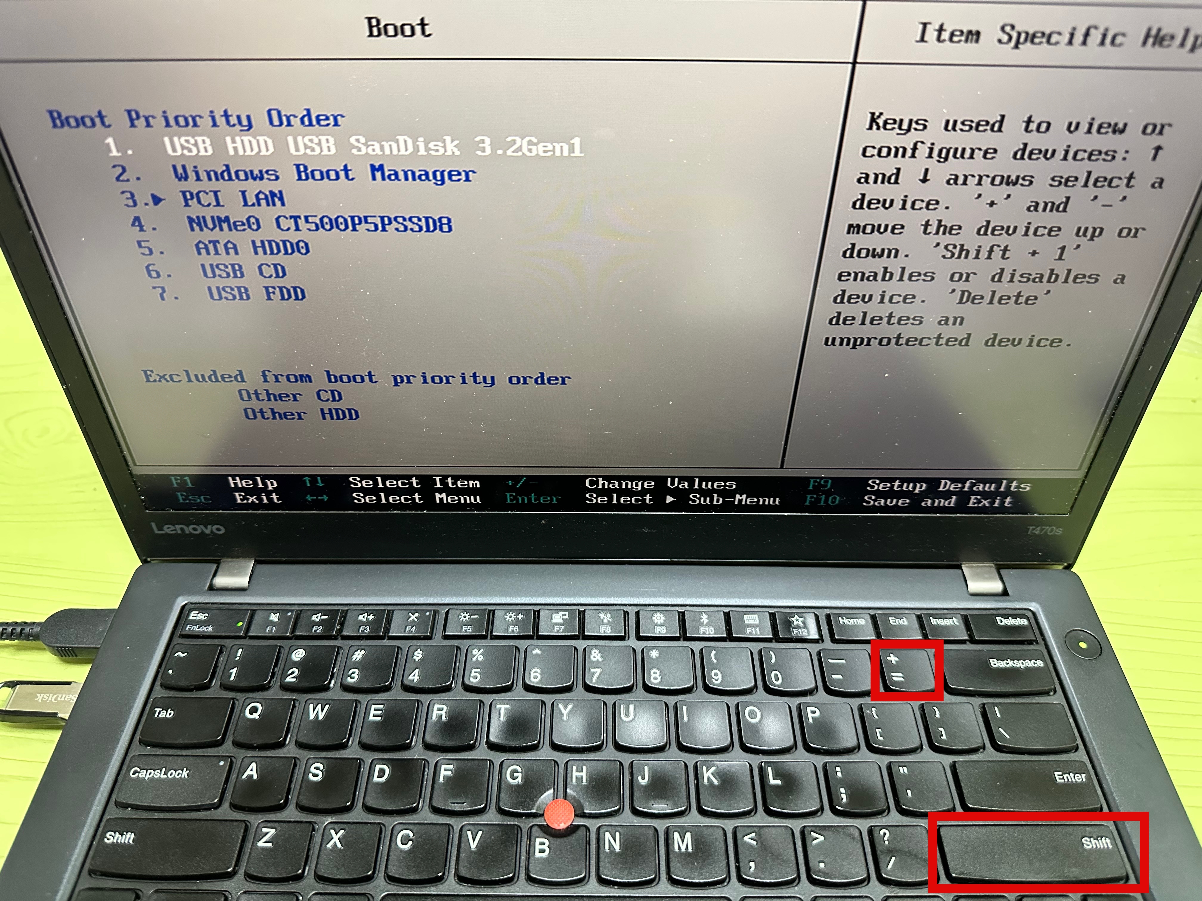 레노버 T470s 윈도우 USB 설치