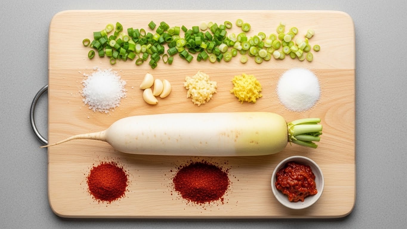 석박지 깍두기 담그는법