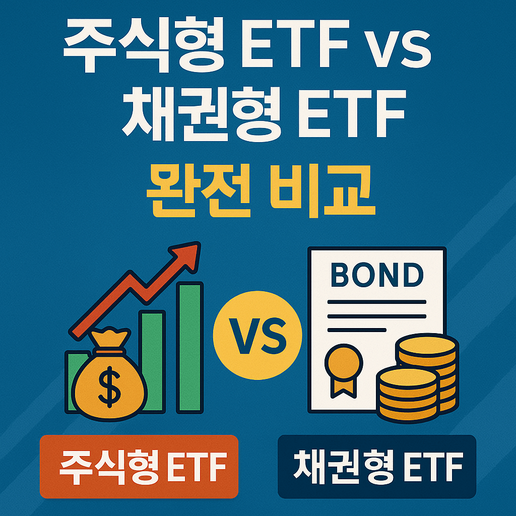 주식형 ETF vs 채권형 ETF, 뭐가 더 나을까? 차이와 선택법