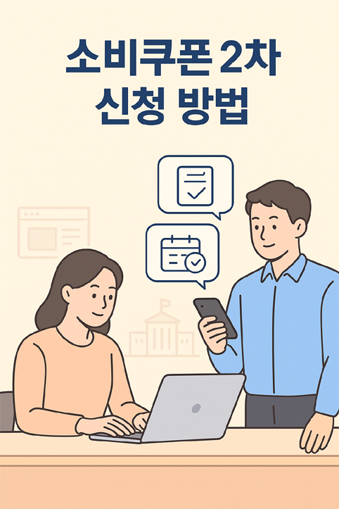 소비쿠폰 2차 신청 방법 이미지