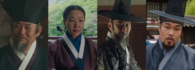 성규진 (배우 성동일) 김씨부인 (배우 윤지혜) 박준기 (배우 최정우) 지동춘 (배우 신승환)