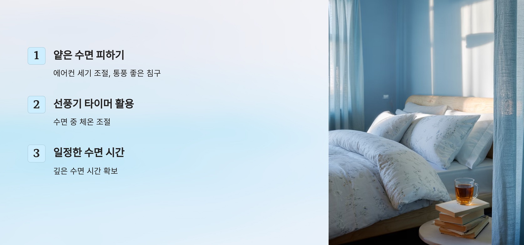 수면 패턴 조절