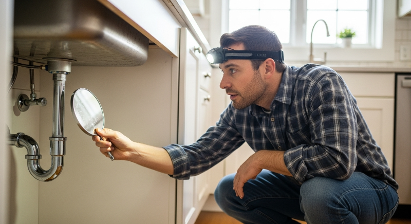 육안으로 누수 지점 추적하기