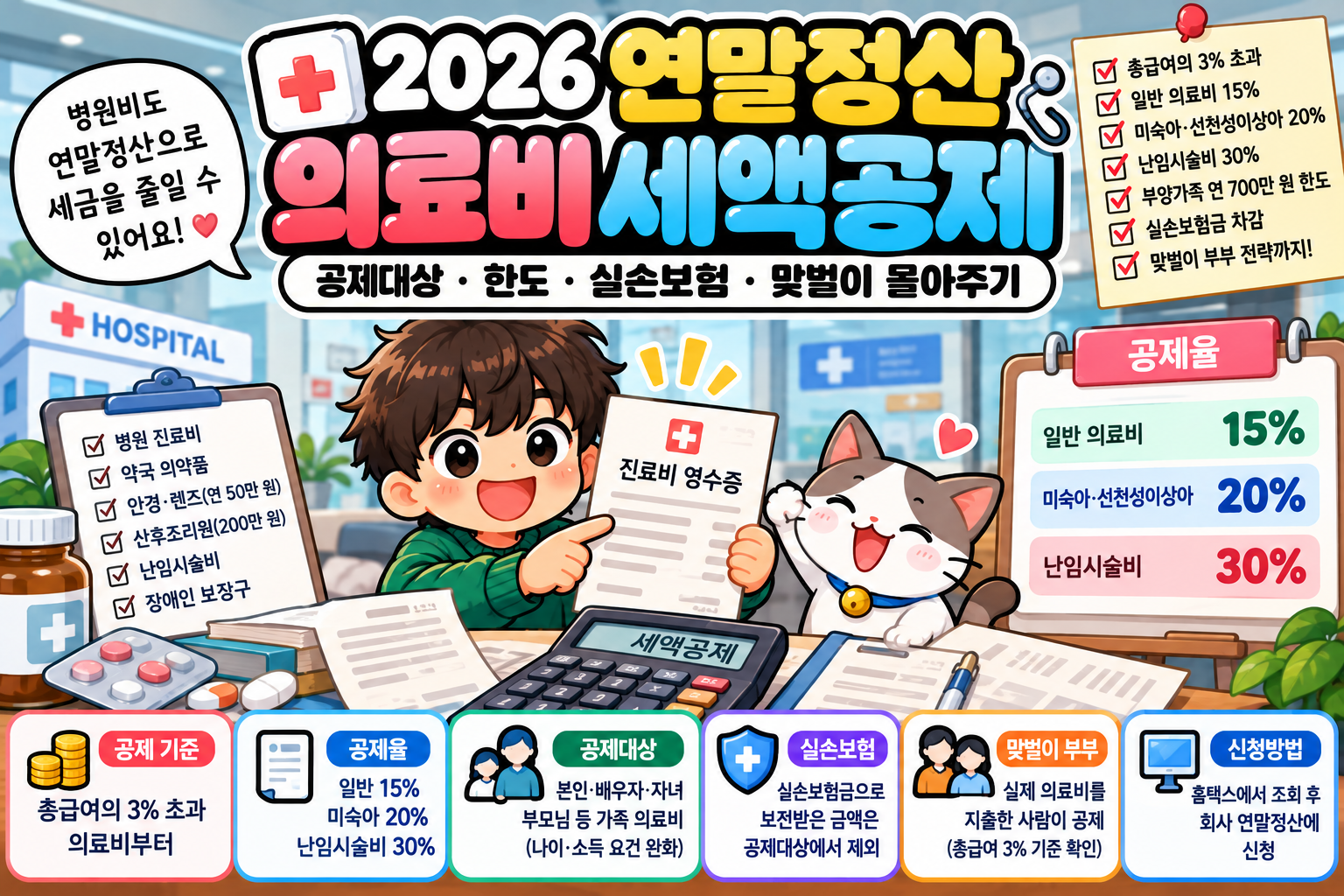 2026 연말정산 의료비 세액공제 총정리