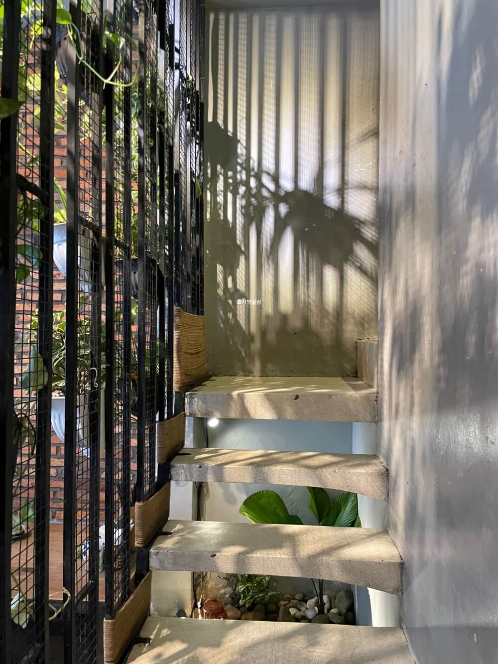 나트랑 베트남 가정식 맛집 촌촌킴 - 매장 올라가는 계단