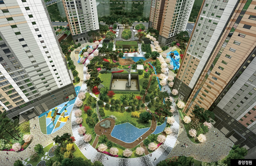 김포 예미지 중앙정원