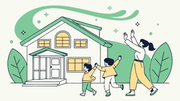 주거급여 지원금을 신청 후 좋아하는 가족