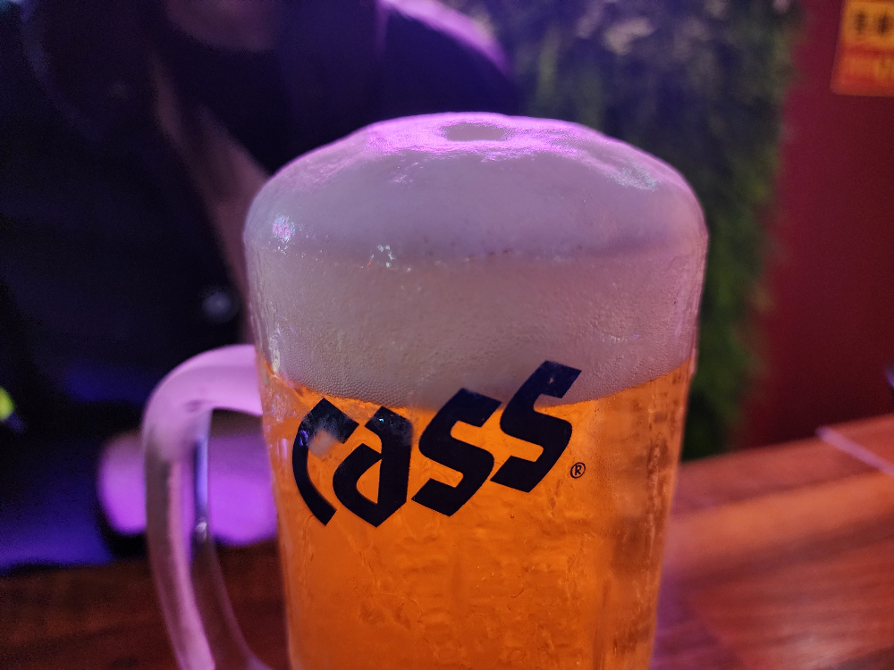 산곡동-생맥주-망고맥주-거품