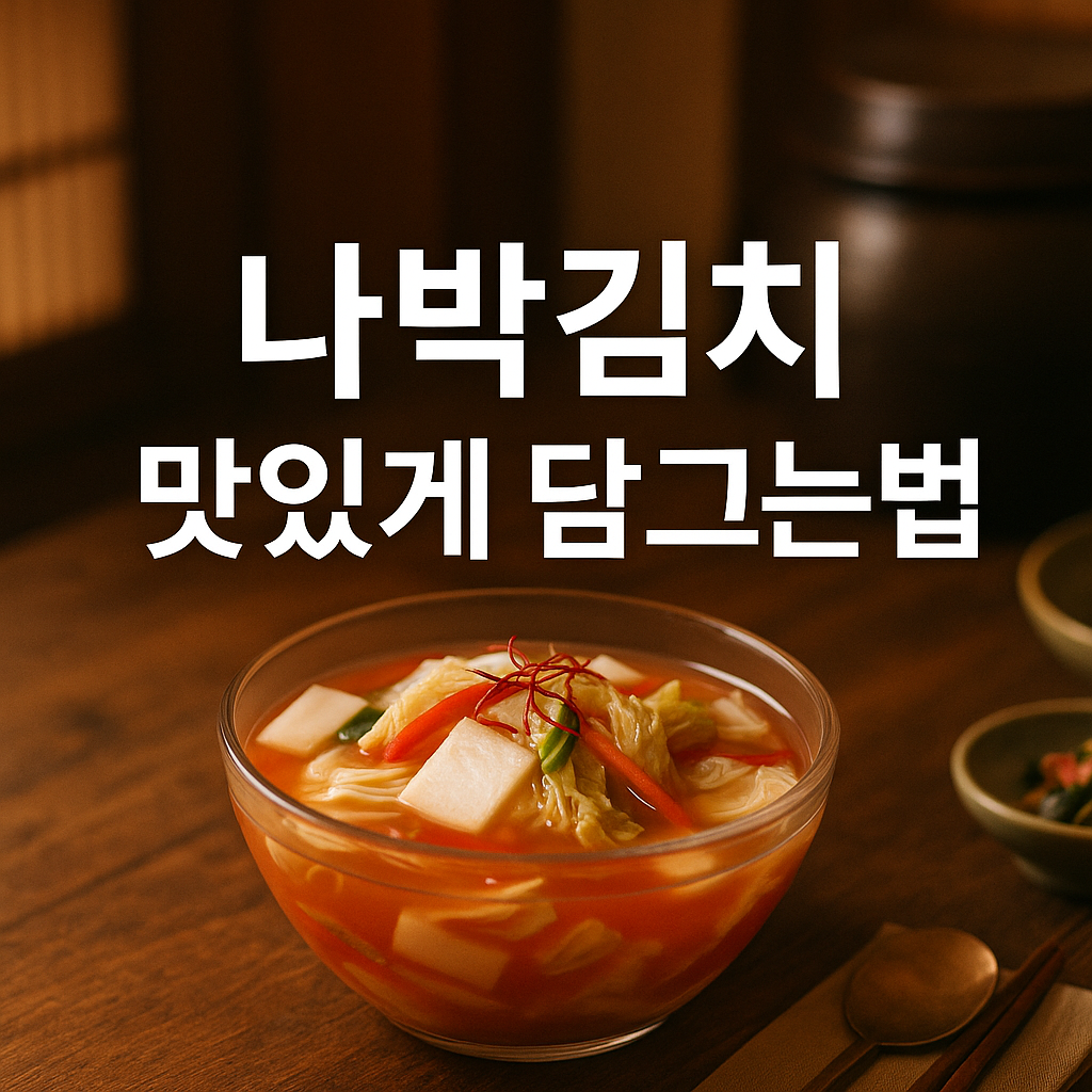 나박김치 맛있게 담그는법