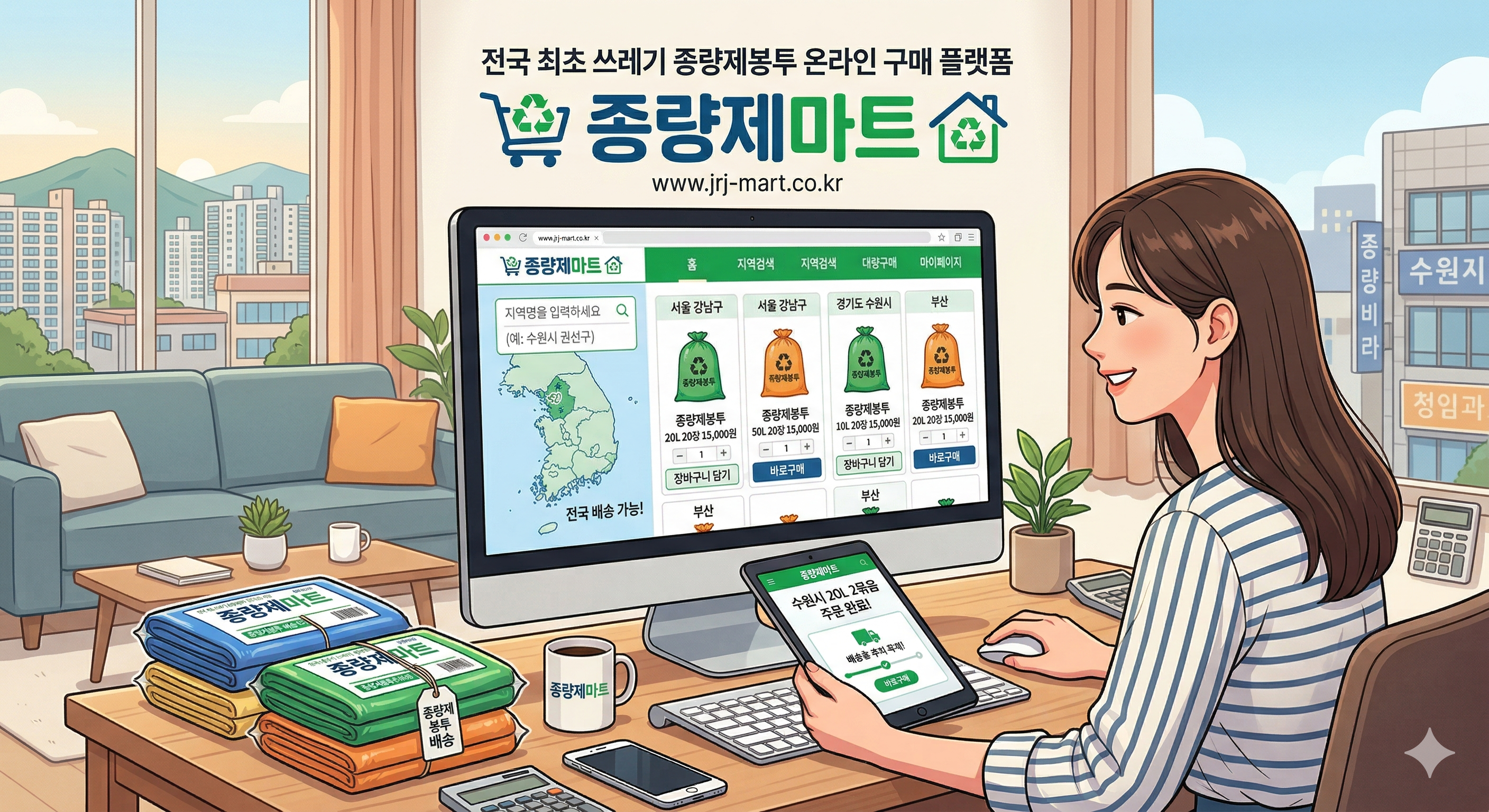 종량제봉투 인터넷 구매 방법