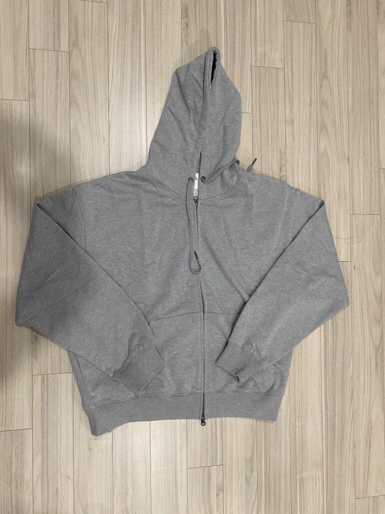 토피 TOFFEE 2WAY 스웻 후드 집업 (MELANGE GREY) 토피 후드티 TOFFEE 후드티 멜란지그레이 후드집업 그레이 후드집업