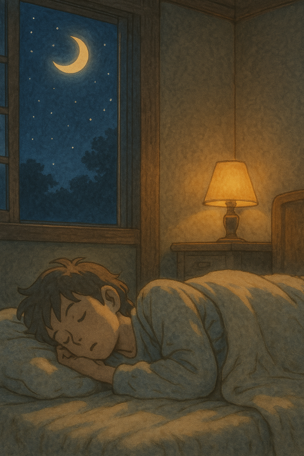 “밤의 고요 속에서 몸의 회복 리듬이 살아나는 장면”