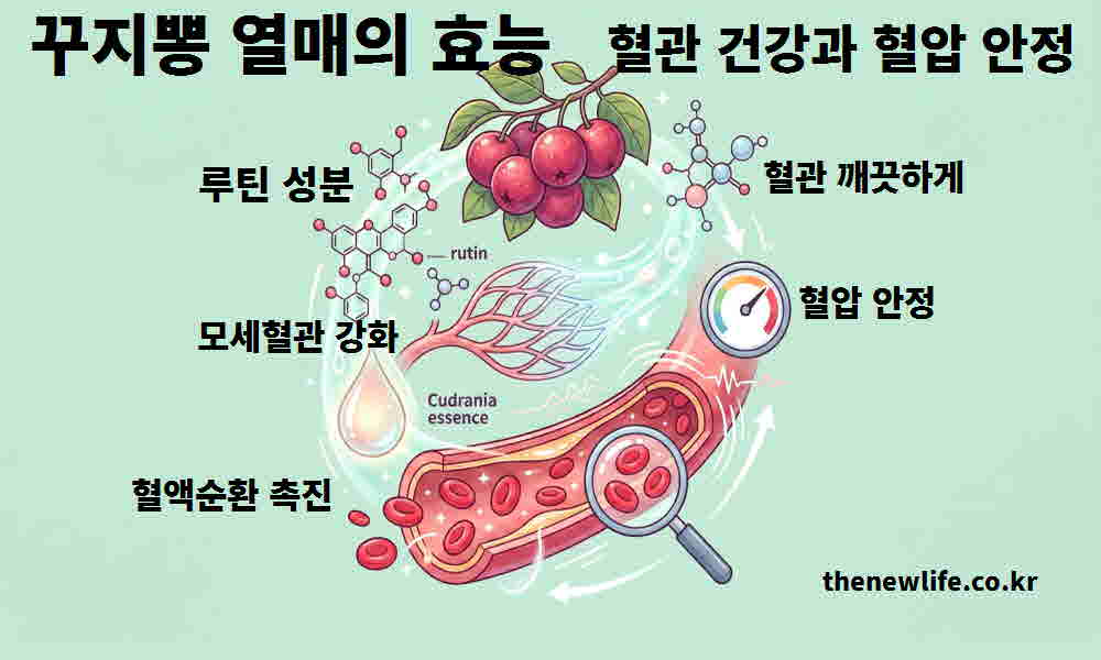꾸지뽕 열매 효능 혈관 건강 혈압 안정