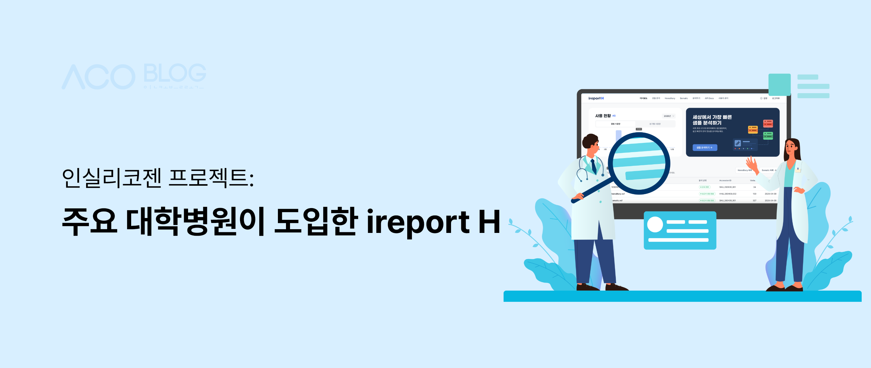 ireport H, 인실리코젠