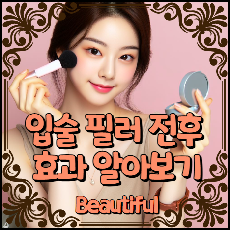 입술 필러 전후 효과 알아보기