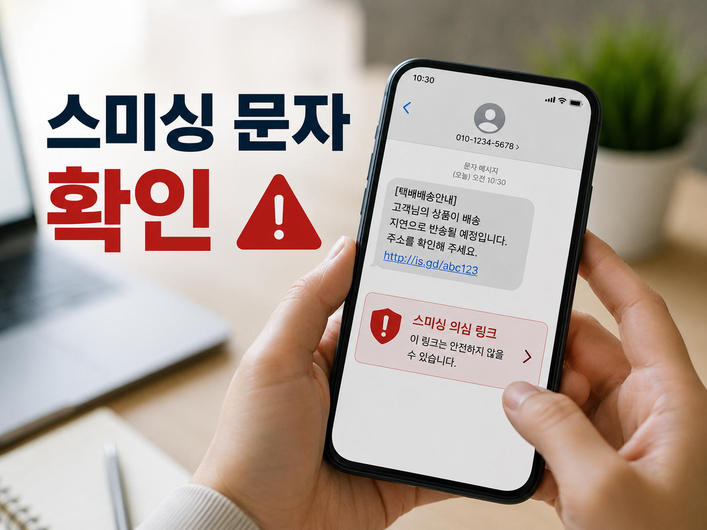 스미싱 문자 확인