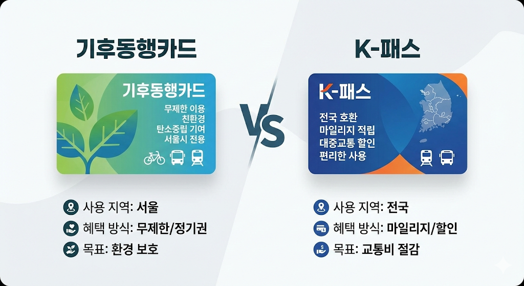 기후동행카드 vs k-패스