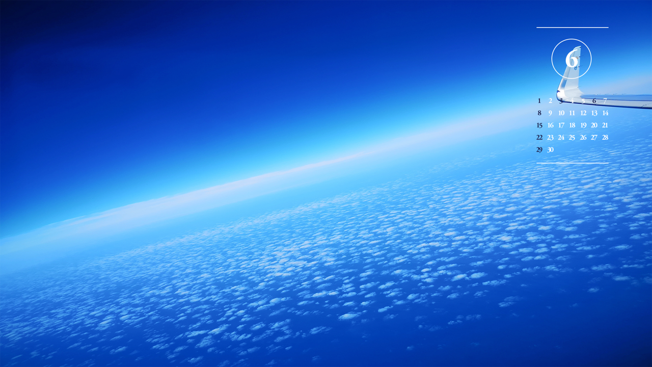 01 하늘에서 본 구름 A - 2025년6월 노트북배경화면