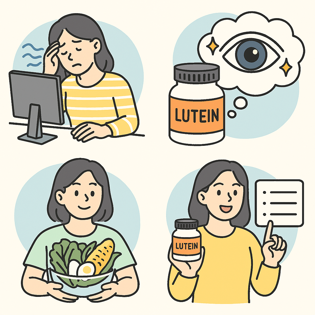 눈 피로 해소에 좋은 루테인 영양제 추천