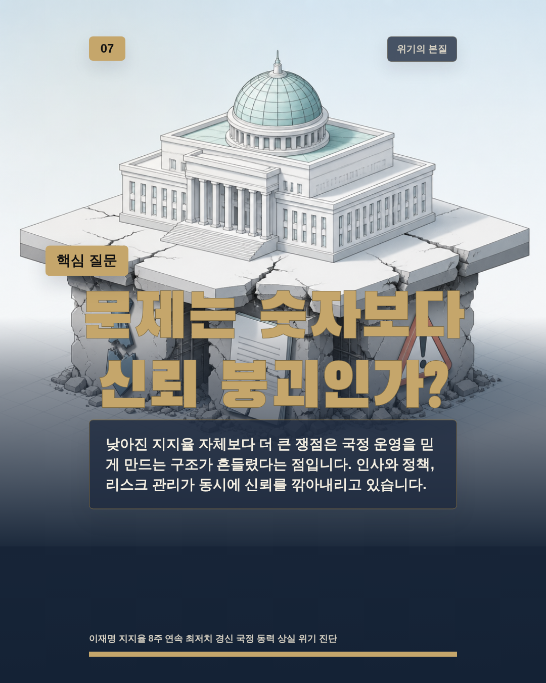 문제는 숫자보다 신뢰 붕괴인가?