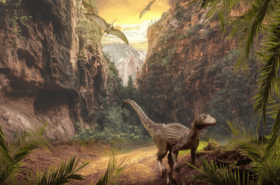 중생대 트라이아스기 공룡 모습