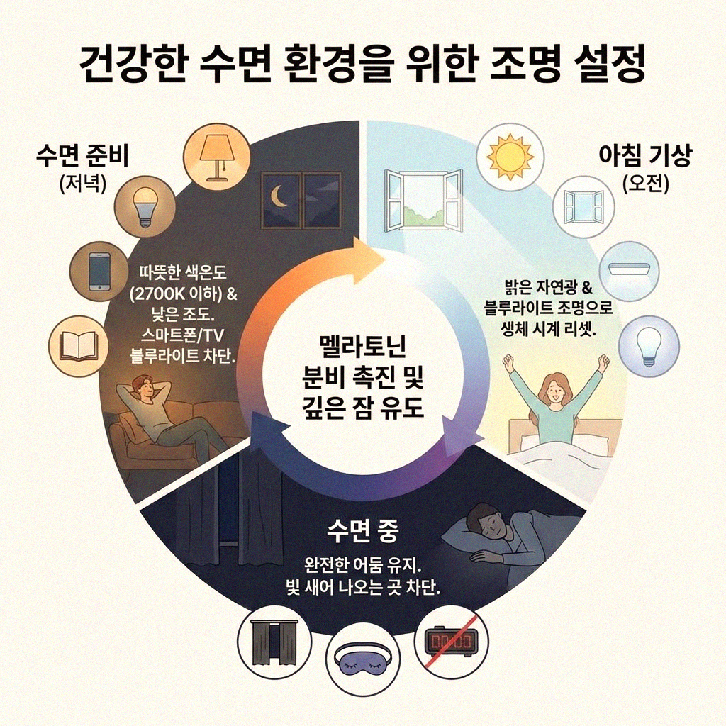 내 몸이 알아서 깨어나도록 매일 아침 조명의 비밀