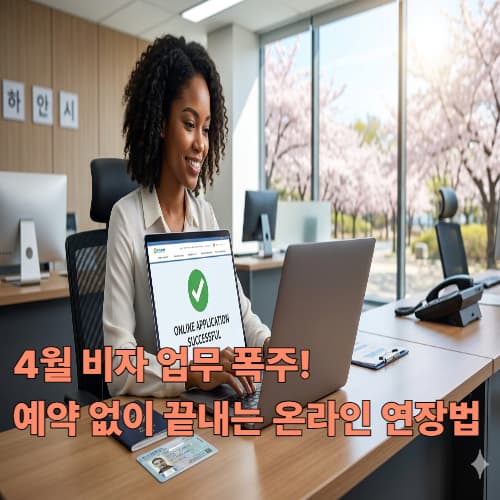 4월 6일 주간 비자 업무 폭주 대비: 출입국 '전자 민원' 200% 활용법