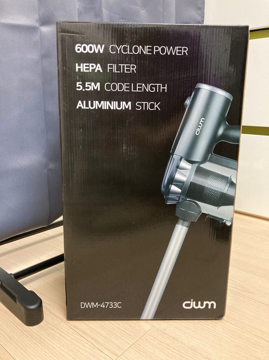 대웅모닝컴-싸이클론-진공청소기-DWM-4733C-구매직후