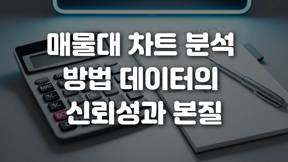 매물대 차트 분석 방법 데이터의 신뢰성과 본질