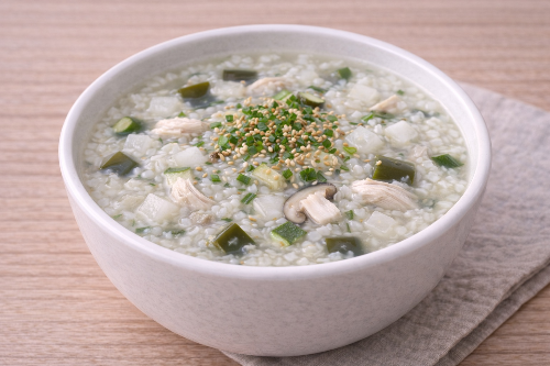 닭고기 다시마 무 죽 완성본