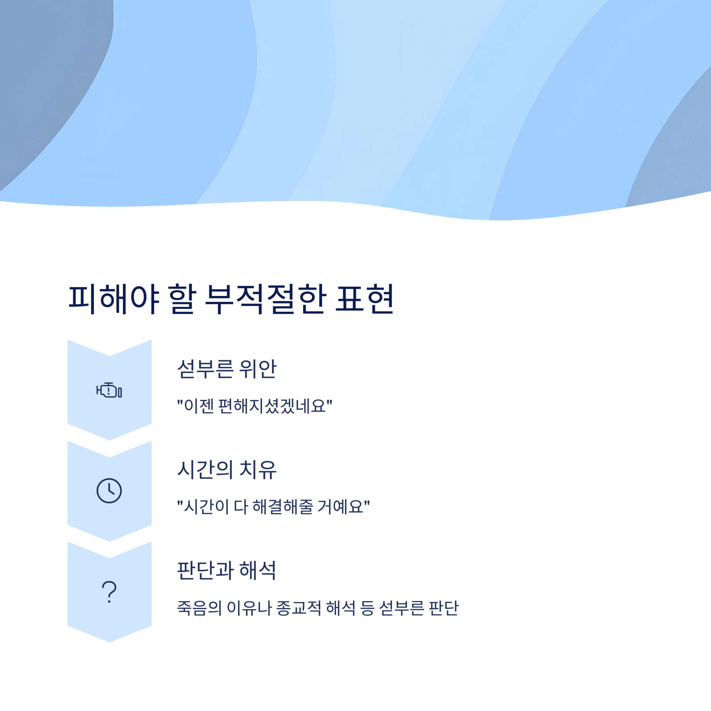 피해야 할 부적절한 표현