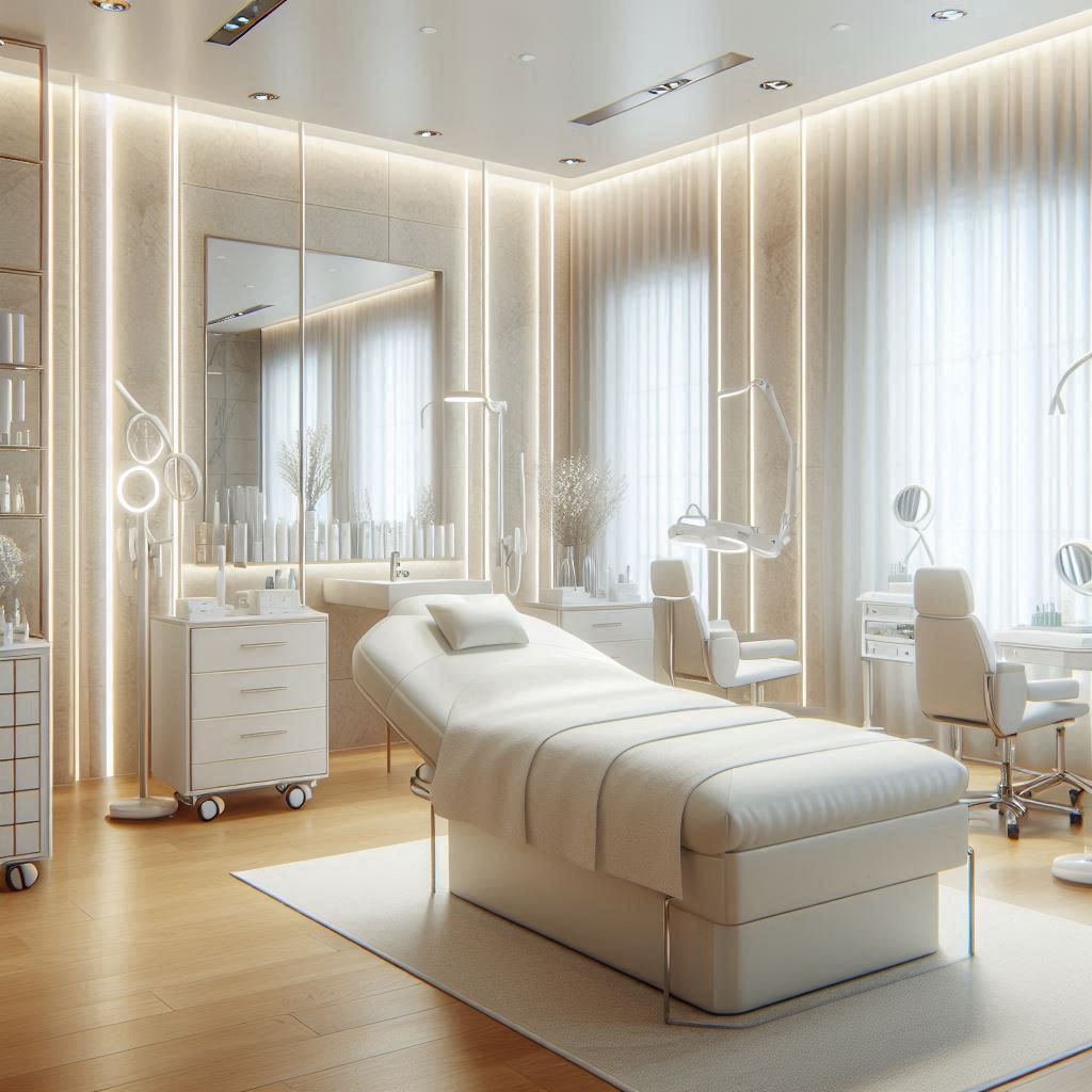 피부,체형관리 샵 배경