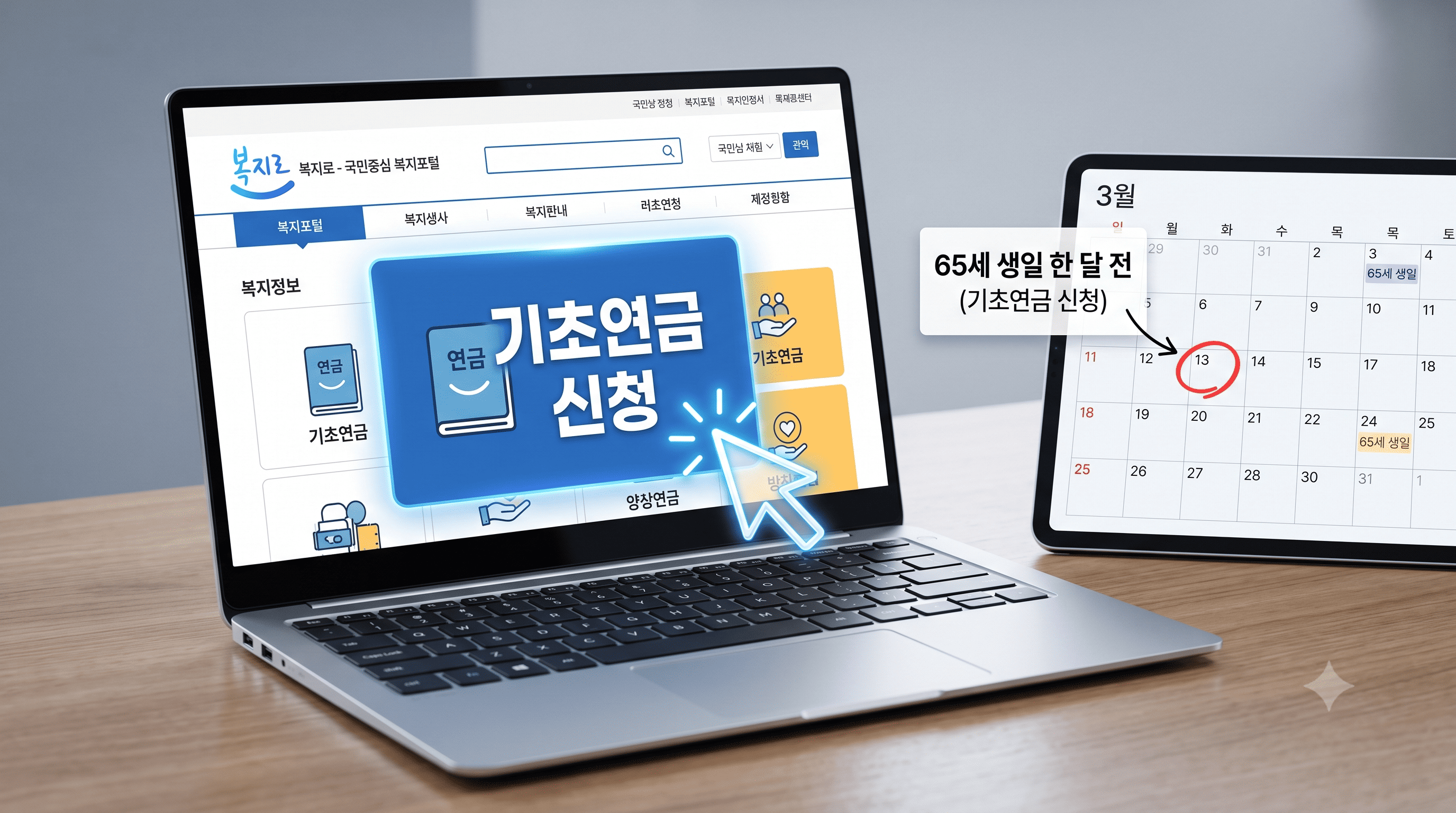 복지로 홈페이지를 통해 부모님의 기초연금을 자녀가 비대면으로 대리 신청하는 방법