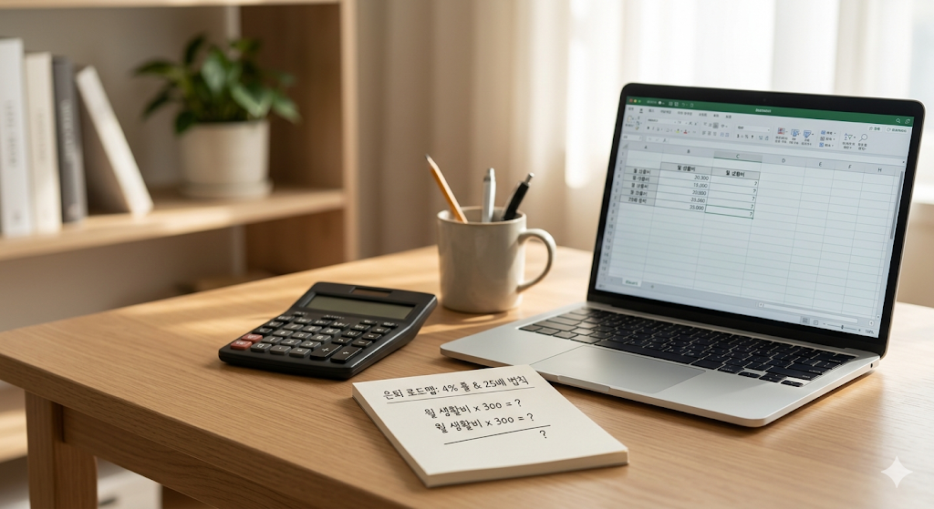4% 룰로 은퇴 자금 계산하기 (4%룰, 25배법칙, 월급가치)