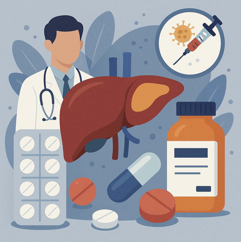 간염 연구하는 사진