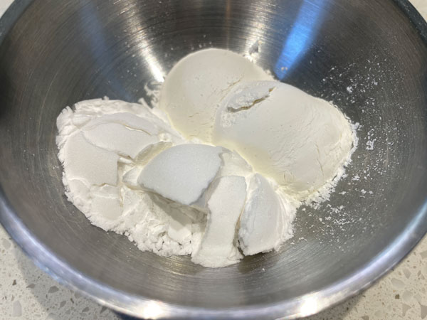 애호박채전 재료 - 튀김가루, 감자전분