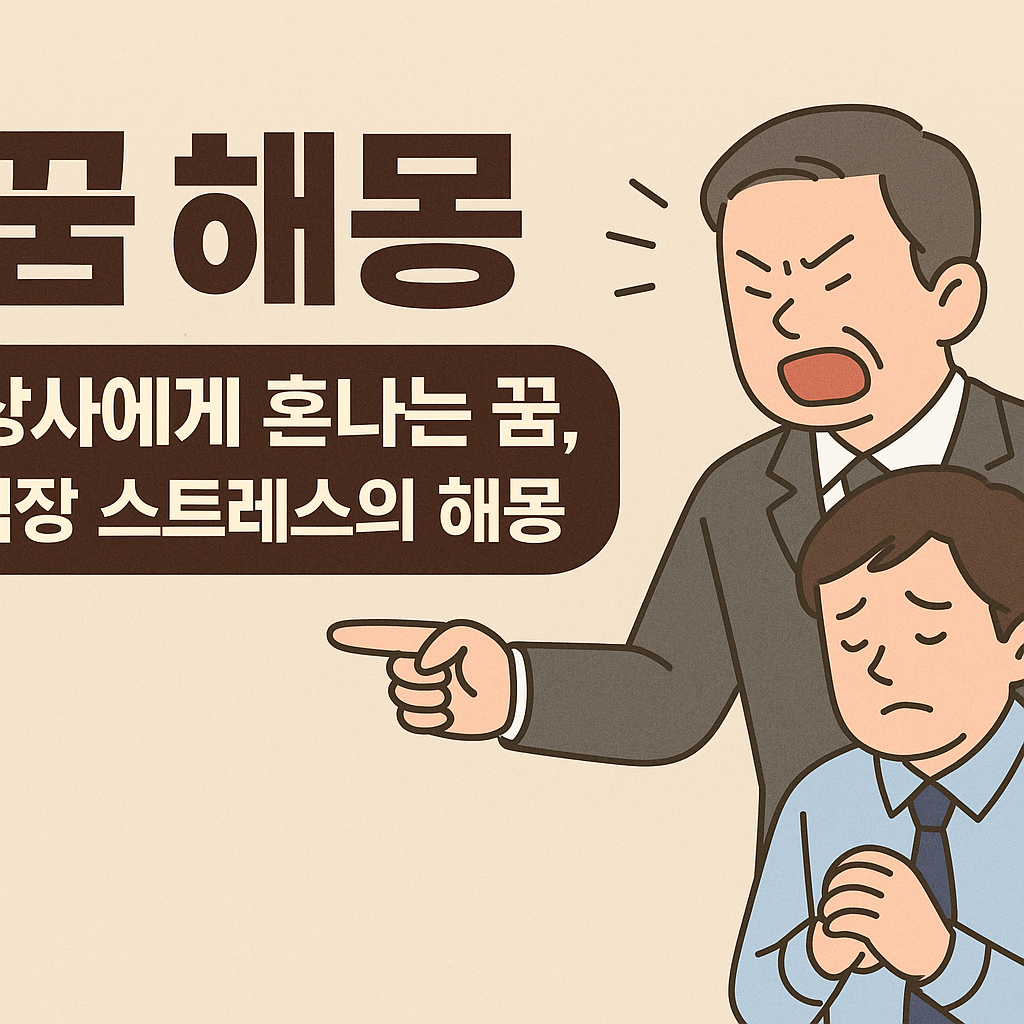 상사에게 혼나는 꿈 해몽