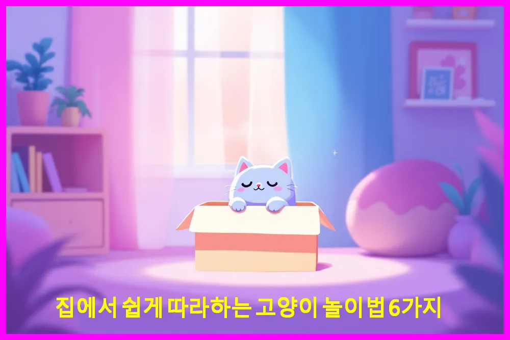집에서 쉽게 따라하는 고양이 놀이법 6가지