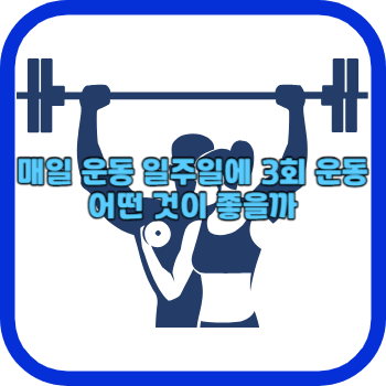 매일 운동 일주일에 3회 운동 어떤 것이 좋을까