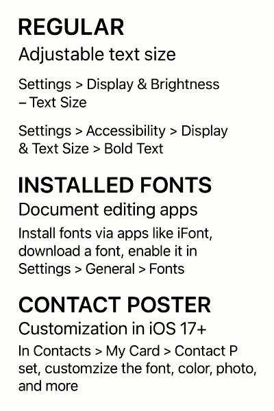 아이폰의 기본 시스템 폰트는 못 바꾼다?