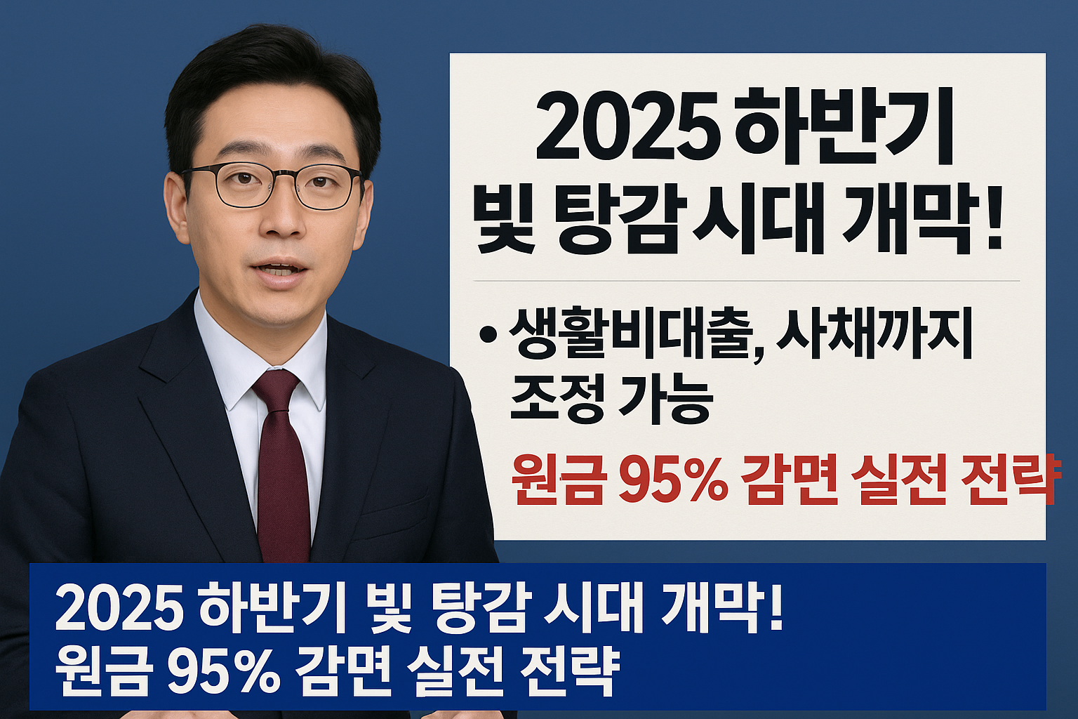 “추심 STOP, 탕감 GO! 2025년 달라진 채무조정, 내 빚도 가능할까?”