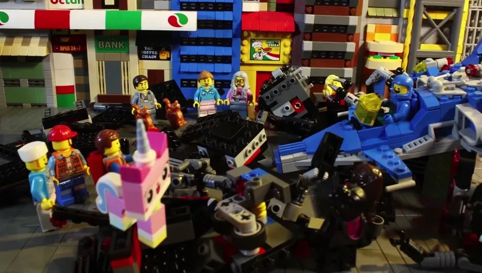 레고 마스터 클래스 체험 현장에서 아이들이 레고를 조립하는 모습