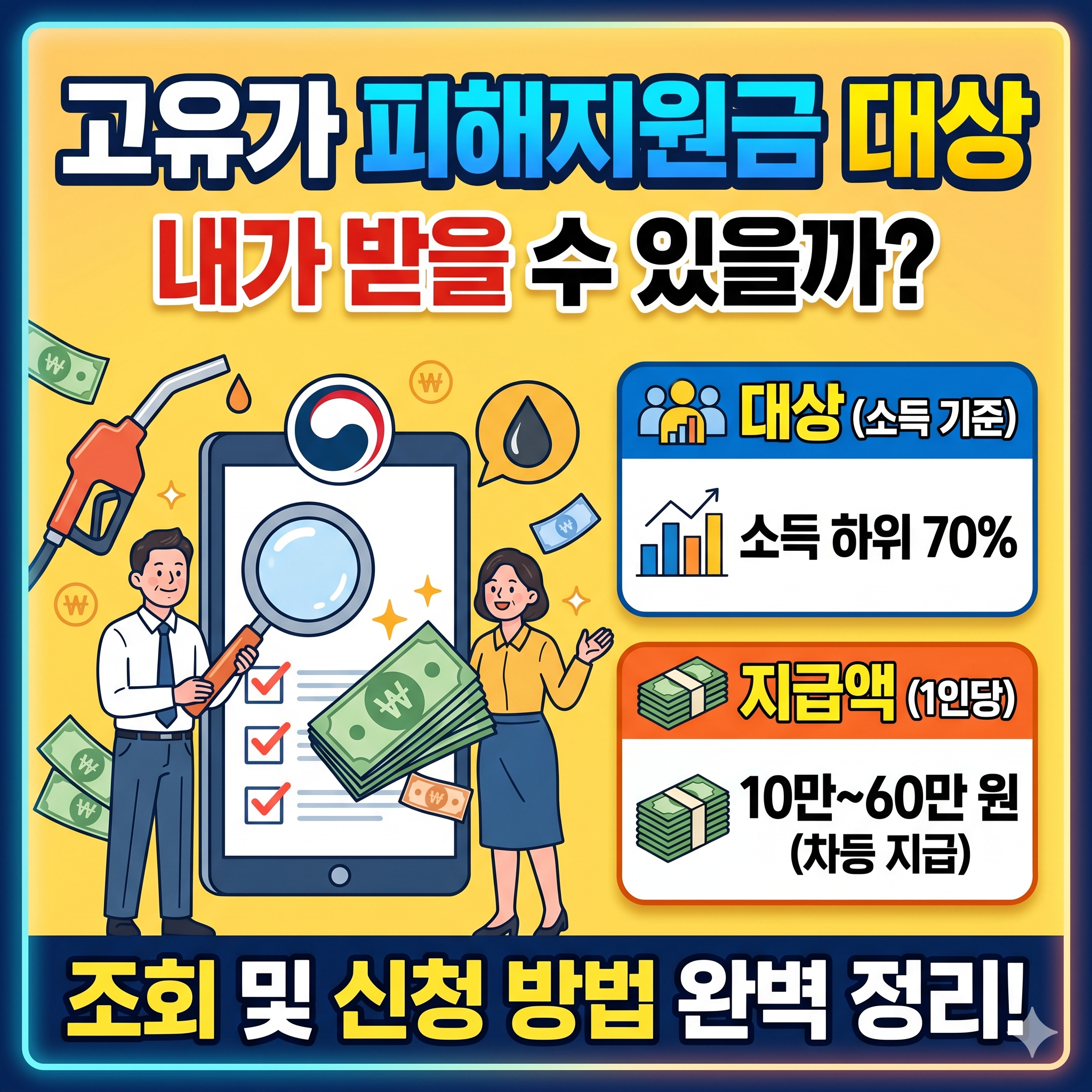 고유가 피해지원금 대상