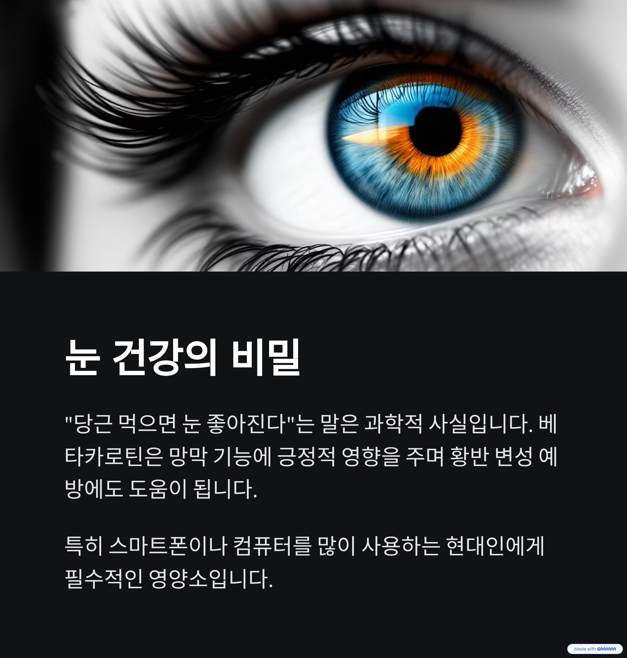 아름다운 여성의 눈사진