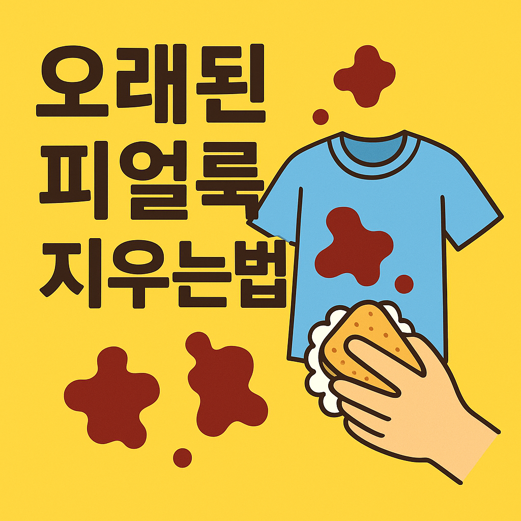 오래된 피얼룩 지우는 법