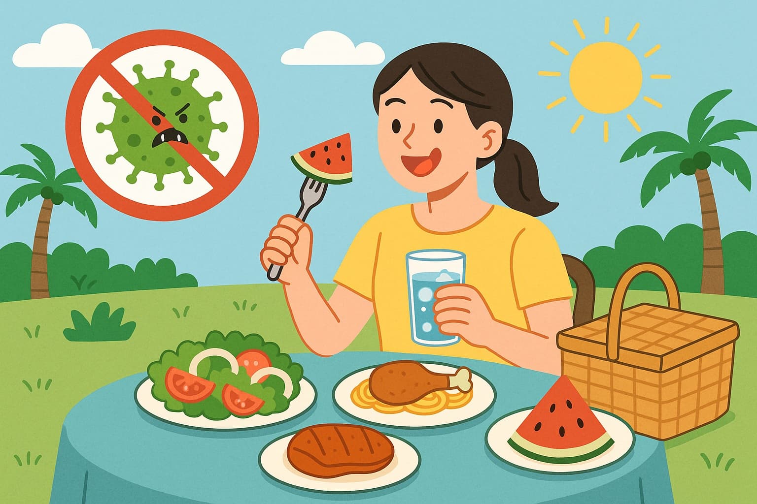 🦠 여름철 불청객 식중독! 똑똑한 예방으로 건강하게 즐기는 여름