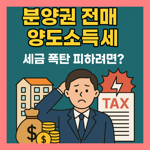 분양권 전매 양도소득세 절세 전략